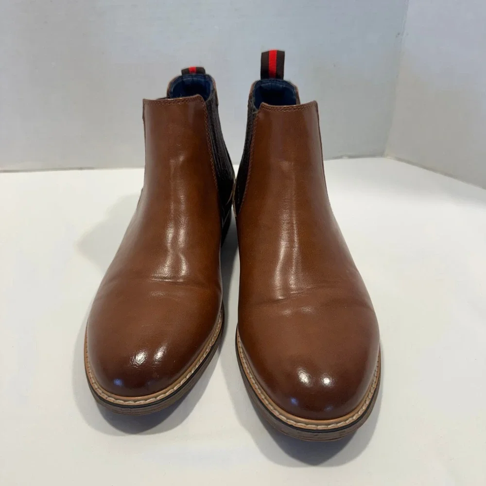 Steve Madden Chelsea Boots Pull On Elastic Mistro Goring Size 7 Brown